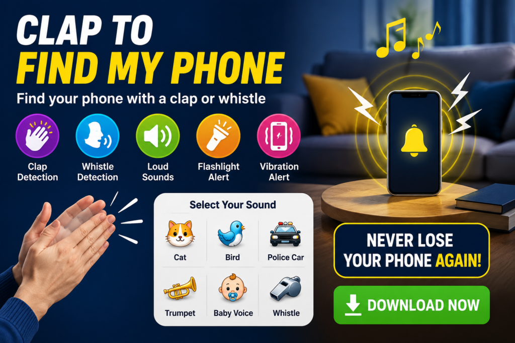Clap To Find my Phone
