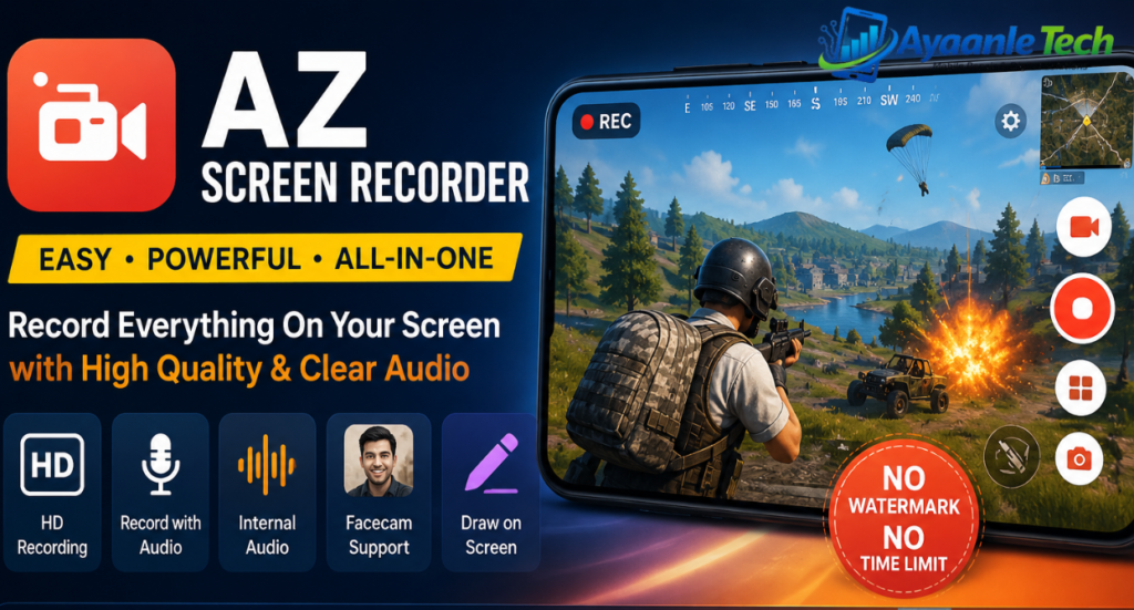 AZ Screen Recorder – Best Free Screen Recording App for Android AZ Screen Recorder