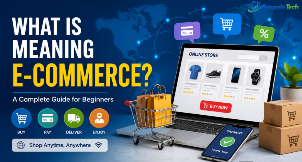 What is meaning E-commerce